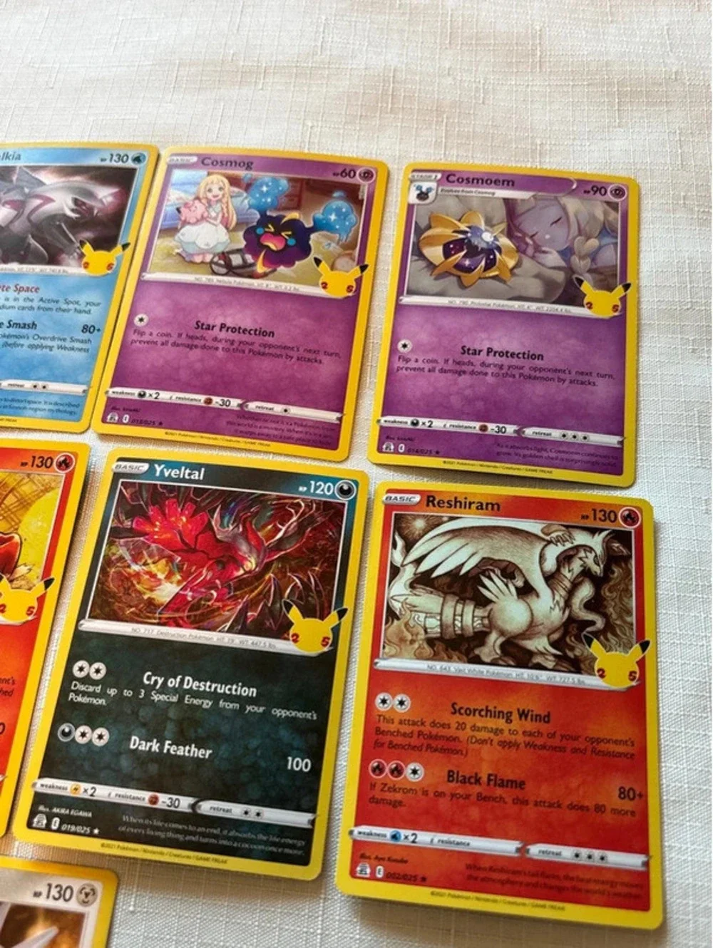 Pokemon Celebrations 2021 25th anniversary Card Lot of 12